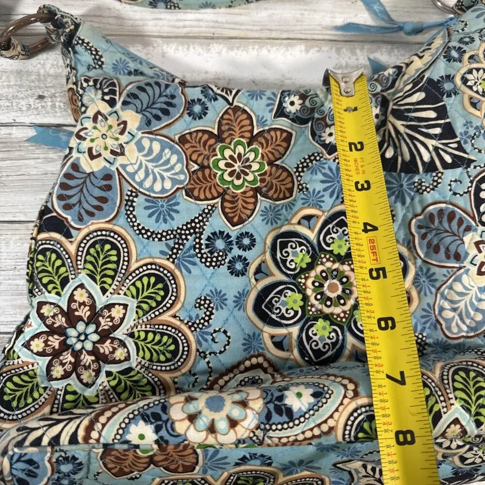 VERA‎ BRADLEY BALI BLUE CROSSBODY HIPSTER SUMMER 2009 SOME SIGNS OF WEAR